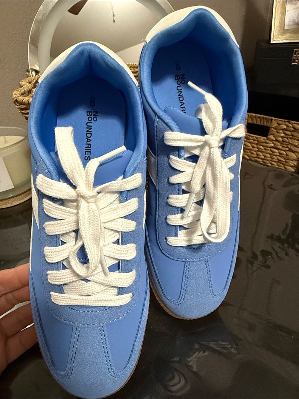 Women’s NOBO Blue Casual Lace-Up Sneakers